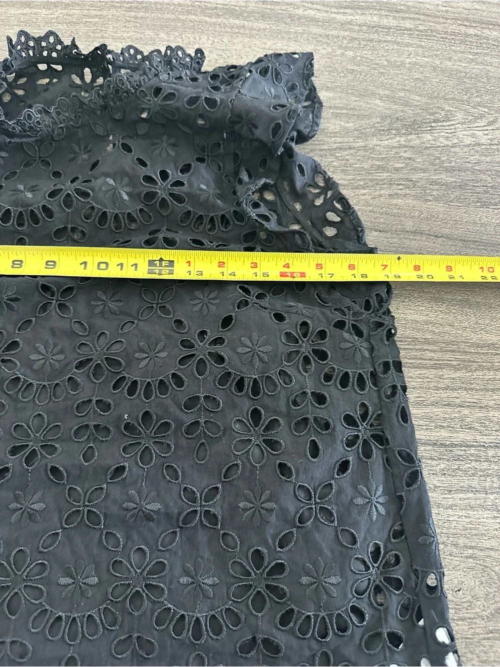 J. Crew Black Crochet Lace Sleeveless Shell‎